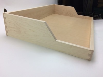Sized large angled taper drawer
