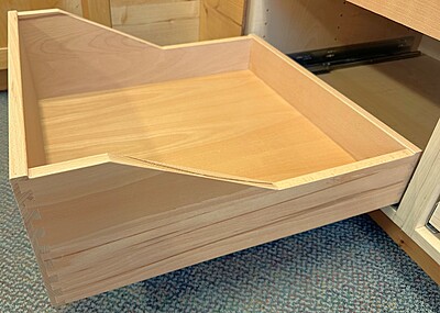 Sized custom taper drawer
