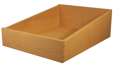 Sized beech tapered drawer